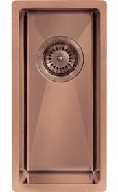 Мойка для кухни TopZero TNL/R10 ColorX TNL 171 GOLD ROSE прямоуг. 21х44 глуб. 20см (толщ.1,2мм) вып. 3 1/2" (врезная, подстольная) розовое золото Водяной